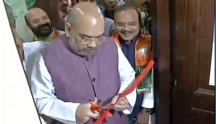 Jammu: Amit Shah inaugurates Nanaji Deshmukh Library