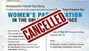 A Barkha Dutt, Maneka Gandhi debate on online trolling cancelled due to trolls!