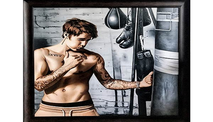 Suvigya Sharma unveiled Hyperreal Boxing Portrait for Justin Bieber