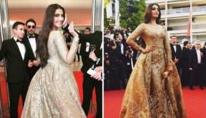 Cannes 2017: Sonam Kapoor stuns everyone with her golden look