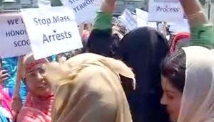 NC women wing protest against Major Gogoi