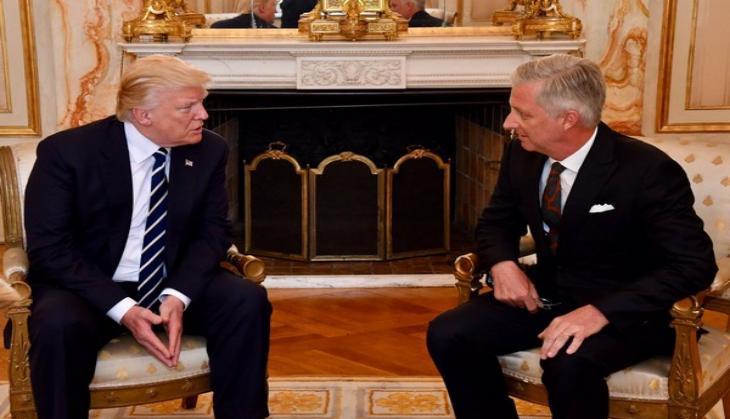 Donald Trump arrives in Brussels to attend NATO summit