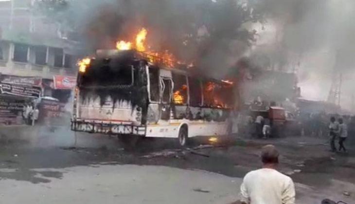 Bus fire