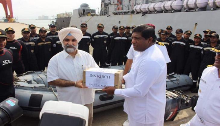 India sends three Navy ships to assist Lanka in relief operations