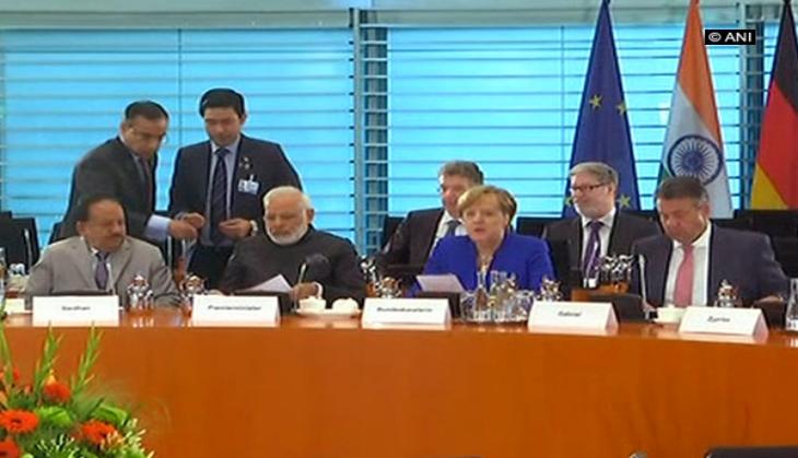 Modi, Merkel hold 4th Indo-German intergovernmental talks