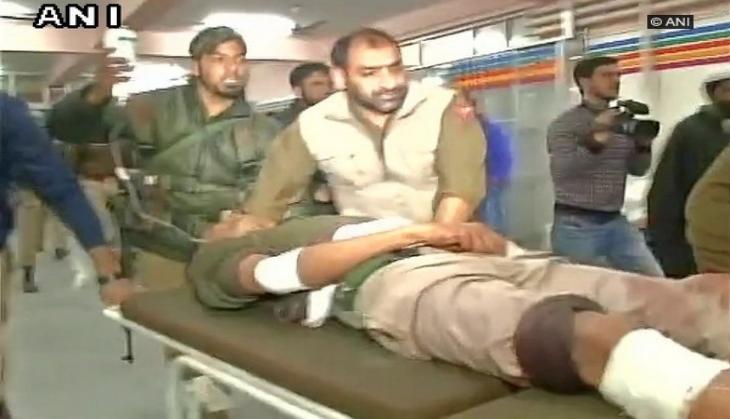 Four police personnel injured in grenade attack near J-K bank in Sopore