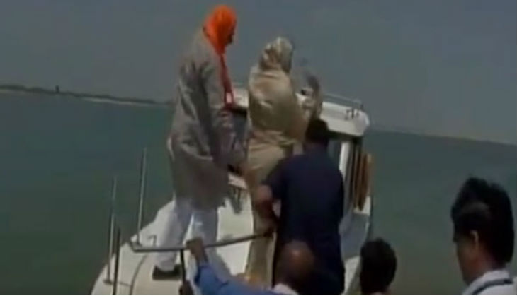 UP: BJP MP Priyanka Rawat seen tossing plastic bottle into river