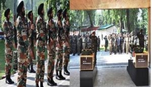 Srinagar: Army pays tribute, bids farewell to Qazigund heroes