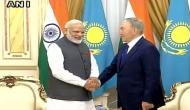 PM Modi meets Kazakhstan President Nursultan Nazarbayev in Astana