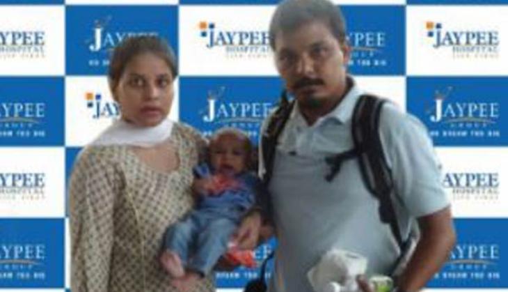 Four-month-old Pakistani infant Rohaan arrives in India for treatment