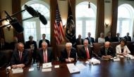 Trump showered with 'glowing tributes' in his first Cabinet meeting