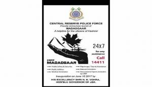 CRPF launches 'MADADGAAR' helpline for Kashmiris