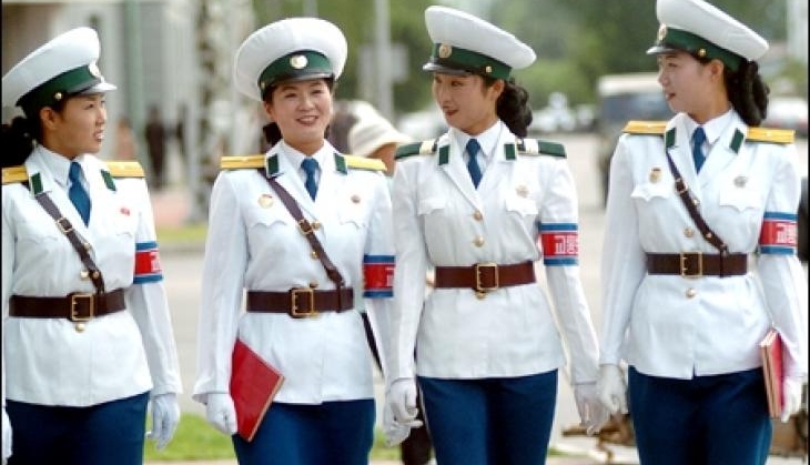 north korea traffice police