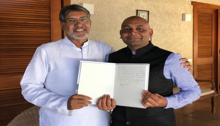 Nobel winner K Satyarthi extends support for common Earth Anthem