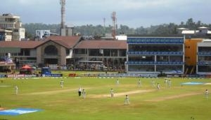 Rains stops play play at Galle, India 56/2
