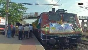 Gujarat CM Rupani flags off special train on centenary celebration of Sabarmati Ashram