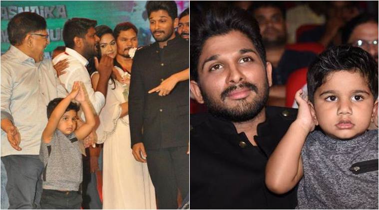Allu Arjun's son Allu Ayaan's gesture leaves the actor stunned at Duvvada Jagannadham audio release