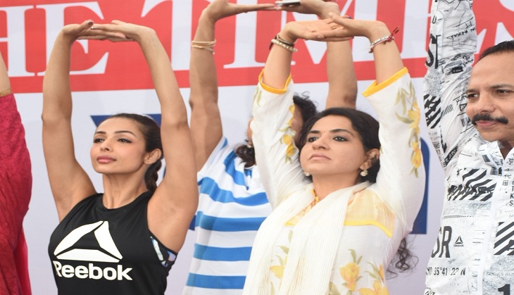 Arbaaz Khan and Malaika Arora come together on International Yoga Day