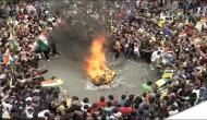 Darjeeling Stir: GJM burns copies of Gorkhaland Territorial Administration accord