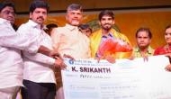 Andhra CM Chandrababu Naidu awards Rs. 50 lakh, plot to Kidambi Srikanth