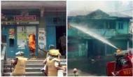 TMC office set on fire in Darjeeling