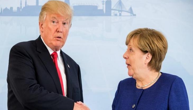 Trump, Merkel start with 'tense' handshake in G-20 summit
