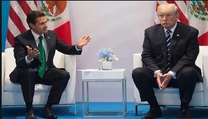Sitting next to President Nieto, Trump re-iterates Mexico will pay for wall