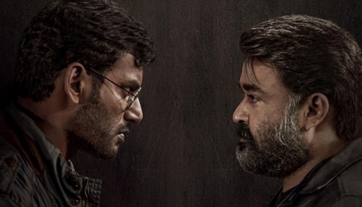 Villain's new poster featuring Mohanlal and Tamil actor Vishal released