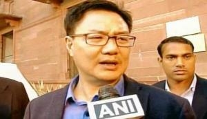 Rijiju rejects opposition's witch hunt charge on IT raids in Bengaluru