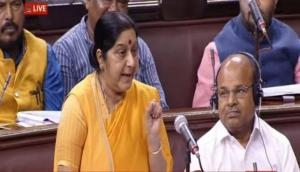 Opposition moves privilege motion against Sushma Swaraj