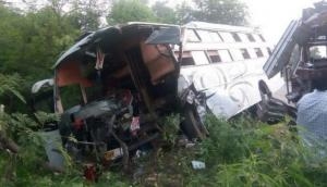 One dead, 22 injured in bus-truck collision at Jammu-Pathankot highway