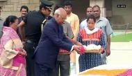 Ahead of swearing-in, President-elect Kovind pays tributes at Rajghat
