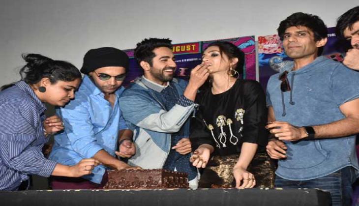 Kriti Sanon celebrated her birthday promoting 'Bareilly Ki Barfi'!