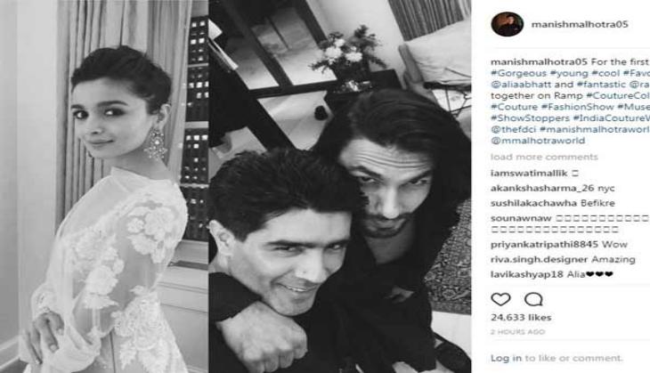 Ranveer Singh and Alia Bhatt to close the show for Manish Malhotra at India Couture Week 2017