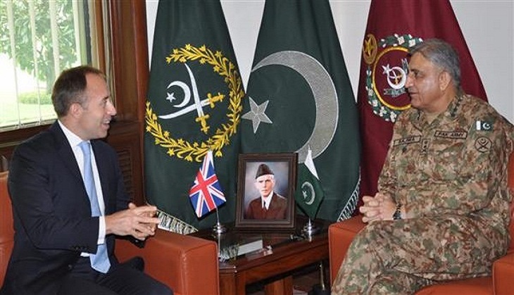 Pak Army chief discusses regional security situation with British HC