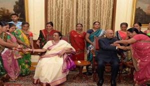 Prez Kovind, wife celebrate Raksha Bandhan with Gujarat's Koli community