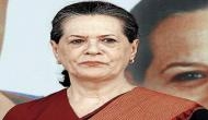 Congress president Sonia Gandhi greets people on Mahanavmi