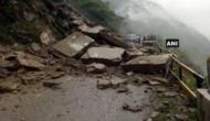 NH-3 blocked after landslide in Banala town, Mandi district