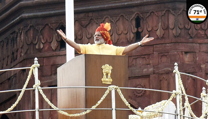 I-Day: PM Modi speaks about triple talaq, Kashmir, remains silent on China