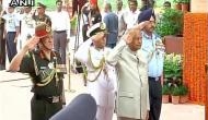 President Ram Nath Kovind, three Service Chiefs pay tribute at Amar Jawan Jyoti