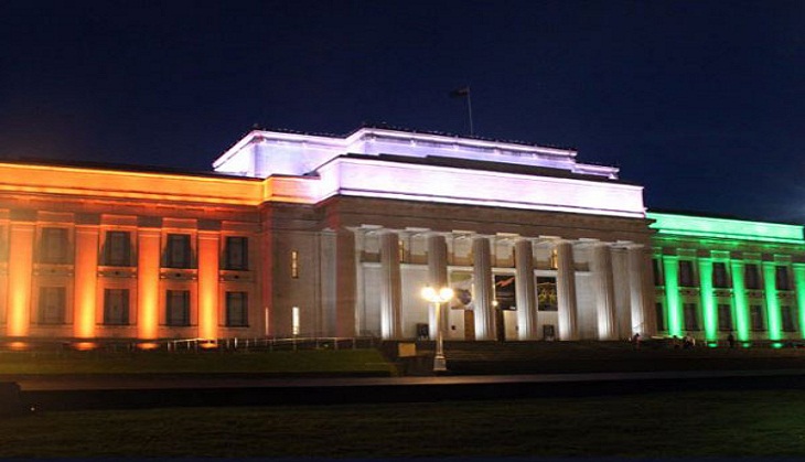 Auckland's War Museum all set to lit up for India