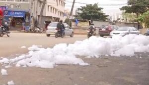 Bellandur Lake spills toxic foam again, residents complain of foul smell, pollution