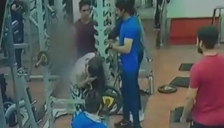 Video: Enraged man brutally punches and kicks woman in Indore gym