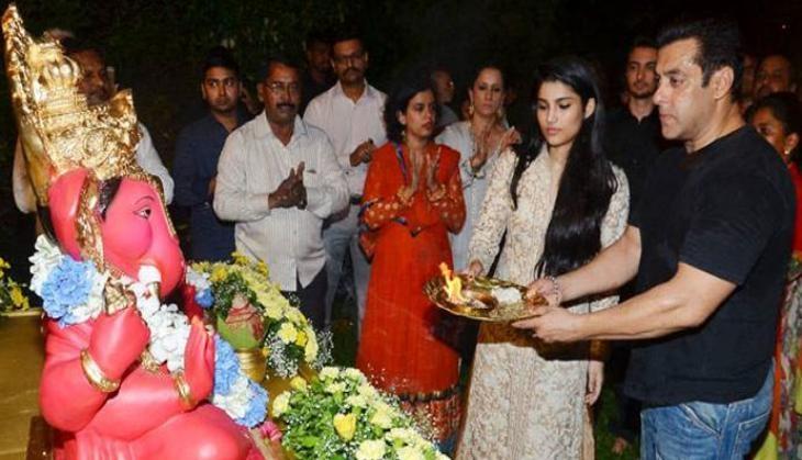 Ganpati at salman home