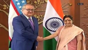 Uzbekistan's Foreign Minister Kamilov meets Sushma Swaraj