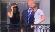 Donald Trump looks directly at the Sun during Solar Eclipse, mocked on social media