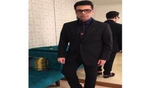 Karan Johar looks suave as he shoots for TED Talks with Shah Rukh Khan