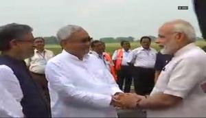 Bihar floods: PM Modi reaches Purnia, will inspect situation with CM Nitish Kumar