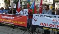 World Sindhi Congress stages protest against Musharraf outside U.K. PM's residence