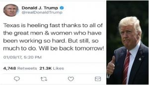 US: Donald Trump does it again; misspells 'heal' and got badly trolled